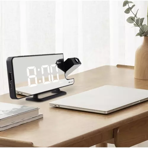 Budzik- zegar LED z projektorem Izoxis 19576 - obrazek 7