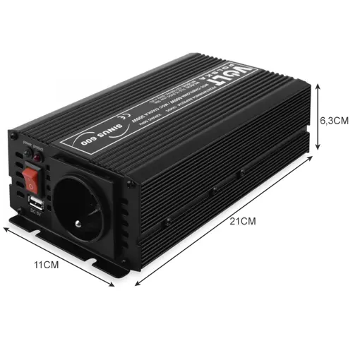 Przetwornica SINUS 600 12/230V (300/600W) - obrazek 2