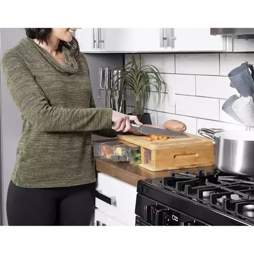 Deska bambusowa z pojemnikami Ruhhy 20205 - obrazek 5