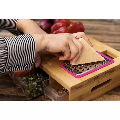 Deska bambusowa z pojemnikami Ruhhy 20205 - obrazek 4