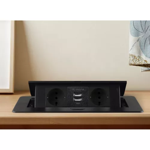 Gniazdo chowane w blat USB- podwójne Izoxis 21446 - obrazek 11
