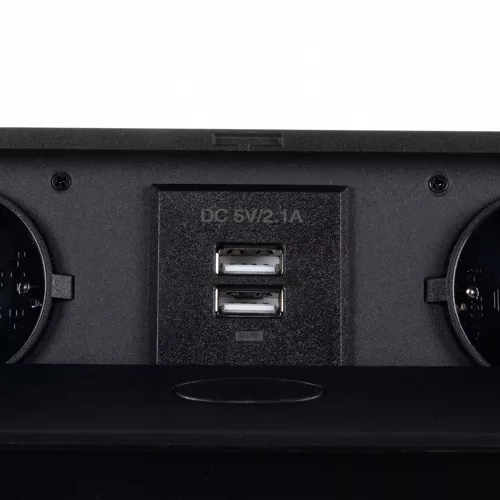 Gniazdo chowane w blat USB- podwójne Izoxis 21446 - obrazek 3