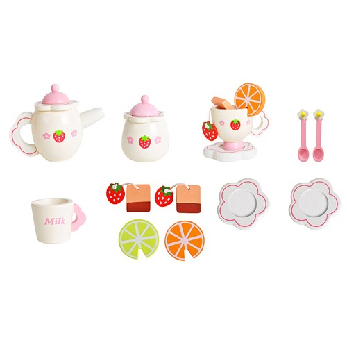 Serwis do herbaty drewniany Kruzzel 21950 - obrazek 2