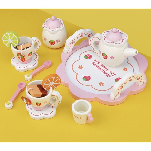 Serwis do herbaty drewniany Kruzzel 21950 - obrazek 4