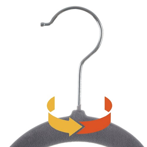 Wieszak na ubrania 20szt.- szary Ruhhy 22535 - obrazek 5