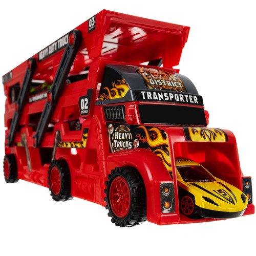 Zestaw ciężarówka TIR z 6 autami 22515 - obrazek 2