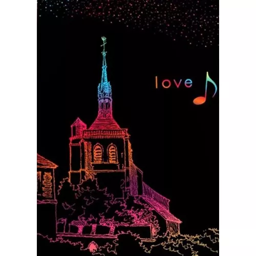 Zestaw kartek do zdrapywania+drewniany rysik 22449 - obrazek 2