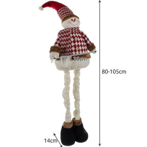 Bałwan świąteczny- teleskopowy 105cm Ruhhy 22341 - obrazek 3
