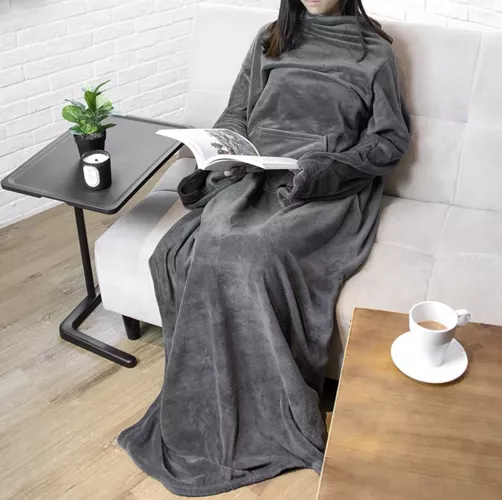 Bluza- kocoszlafrok jasnoszary Ruhhy 22649 - obrazek 2