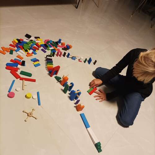 Domino drewniane 360 el Kruzzel 22914 - obrazek 9