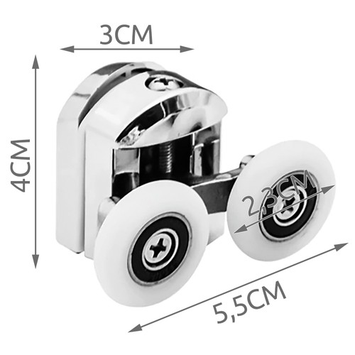 Kółka do kabiny prysznicowej - 8szt. Ruhhy 22900 - obrazek 4