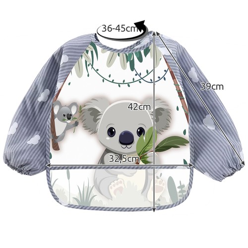 Śliniak/ fartuszek z rękawami Kruzzel 22255 - obrazek 4