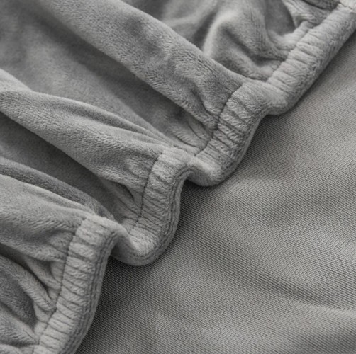 Pokrowiec na krzesło- szary welur Ruhhy 22979 - obrazek 6