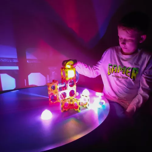 Klocki magnetyczne- tor 77el. Kruzzel 22684 - obrazek 12