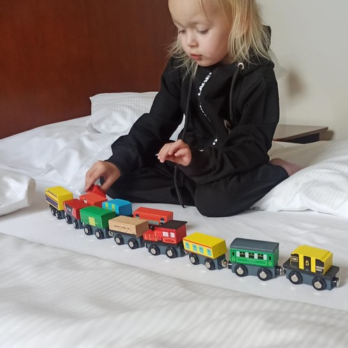 Kolejka drewniana- pociąg 12szt. Kruzzel 23522 - obrazek 12