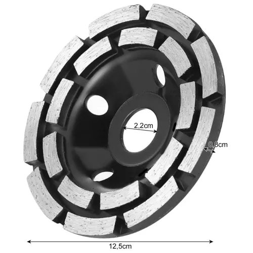 Zestaw tarcz do szlifowania betonu 125mm 21651 - obrazek 3