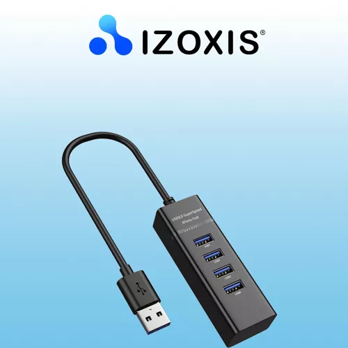 Hub USB- 4 porty USB 3.0 Izoxis 19157 - obrazek 2