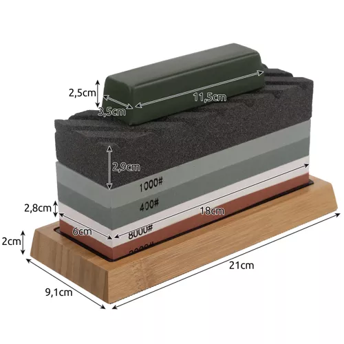 Ostrzałka do noży-2 kamienie+akcesoria Ruhhy 23763 - obrazek 7
