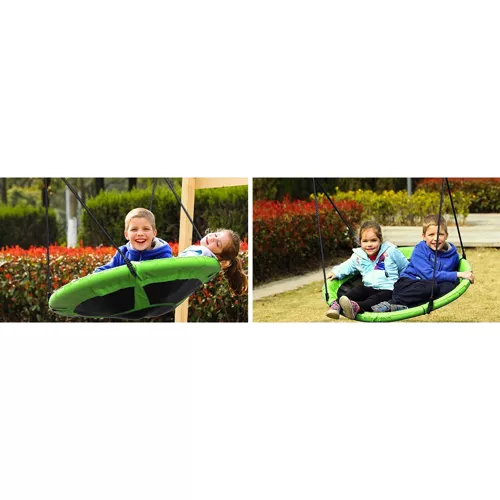 Huśtawka bocianie gniazdo 100cm ziel-czar 23514 - obrazek 8