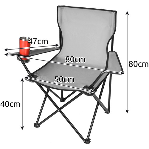 Krzesło wędkarskie szare 23675 - obrazek 14