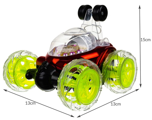 Samochód akrobata "Crazy Twister" czerwony S4694 - obrazek 13