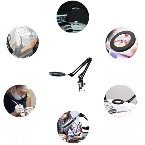 Lupa powiększająca- czarna Izoxis 23893 - obrazek 2