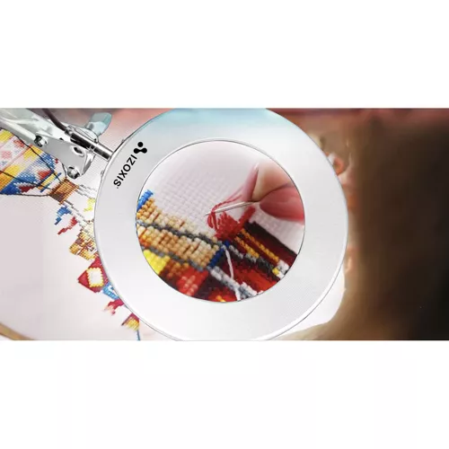 Lampa kosmetyczna z lupą- biała Izoxis 23894 - obrazek 6