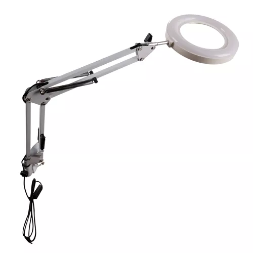 Lampa kosmetyczna z lupą- biała Izoxis 23894 - obrazek 9