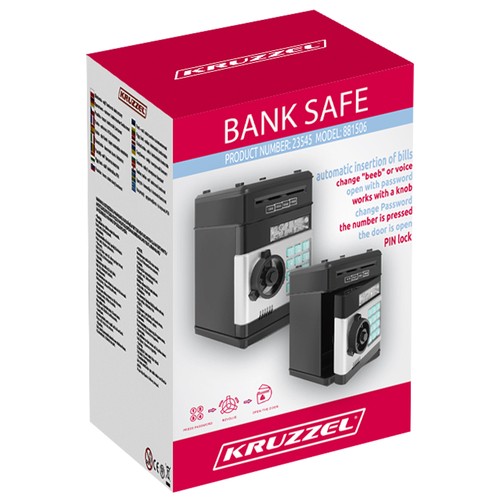 Skarbonka - sejf / bankomat elektroniczny 23545 - obrazek 7
