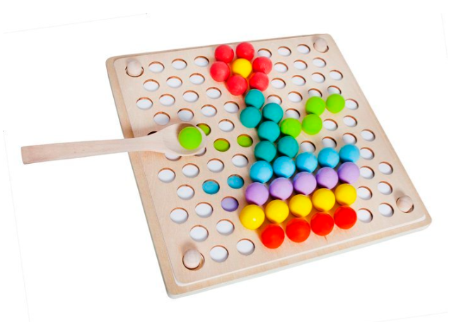 Drewniana układanka koraliki - obrazek 10