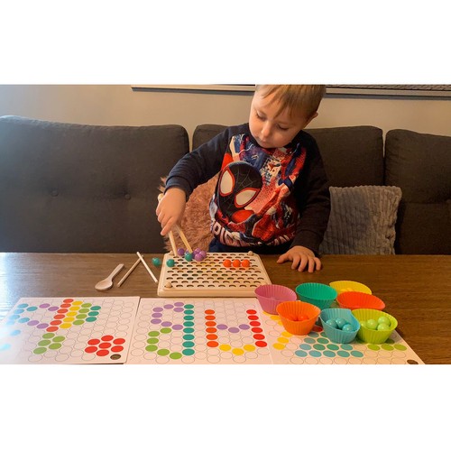 Drewniana układanka koraliki - obrazek 12