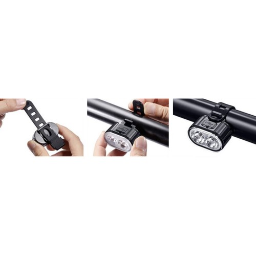 Lampa rowerowa + tylne światło Trizand 24003 - obrazek 6