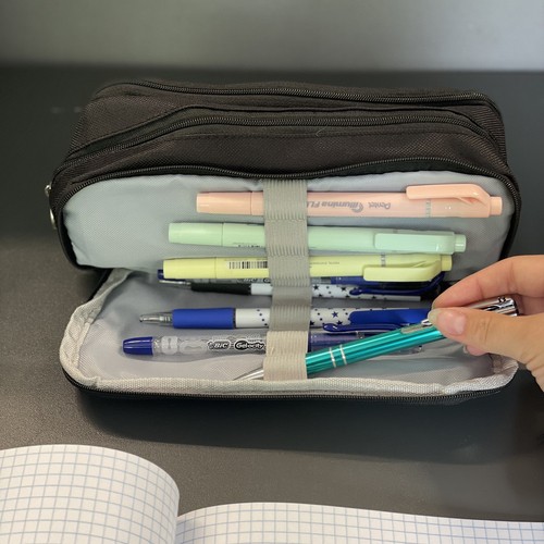 Piórnik rozkładany potrójny - czarny Maaleo 24476 - obrazek 13