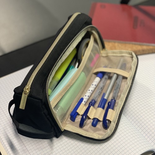 Piórnik rozkładany podwójny - czarny Maaleo 24502 - obrazek 11