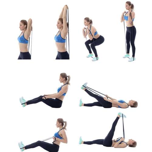 Zestaw gum do ćwiczeń- 4szt. Trizand 24305 - obrazek 14