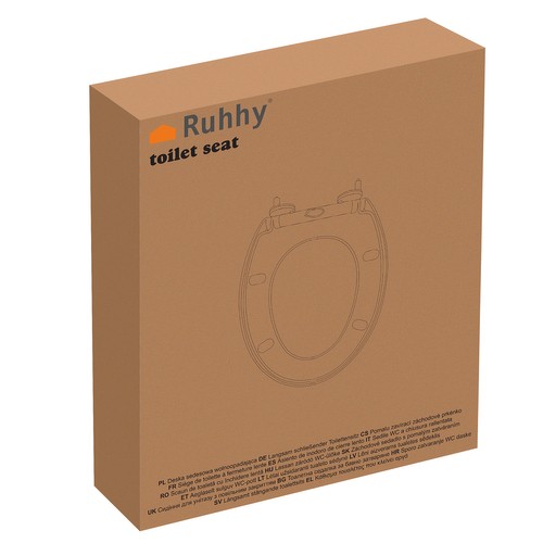 Deska sedesowa wolnoopadająca Ruhhy 24547 - obrazek 14