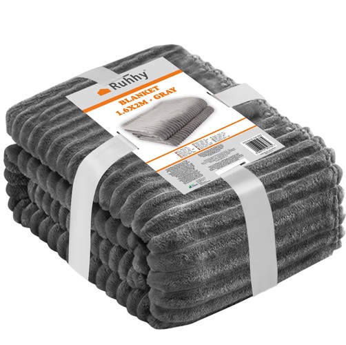 Koc 1,6x2m- szary Ruhhy 24494 - obrazek 4