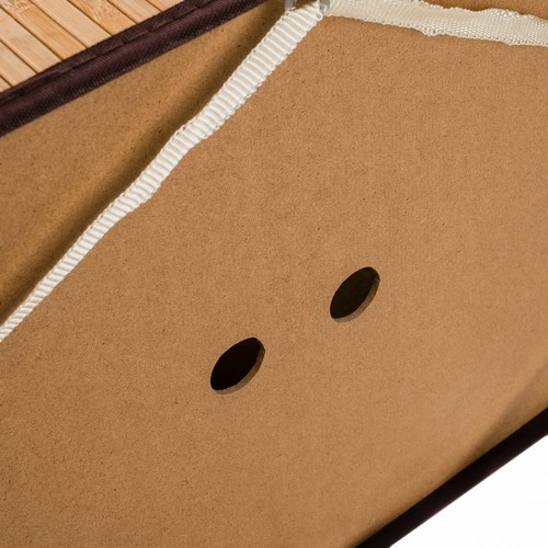 Kosz bambusowy na pranie - dwukomorowy Ruhhy 24269 - obrazek 8