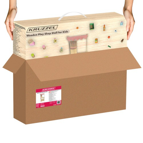 Stragan drewniany z akcesoriami Kruzzel 24888 - obrazek 3